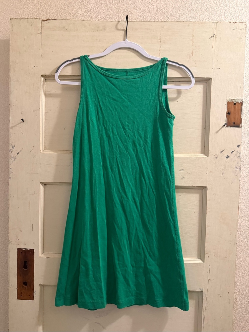 AJ Emerald Green Sleeveless Swing Dress Size XS